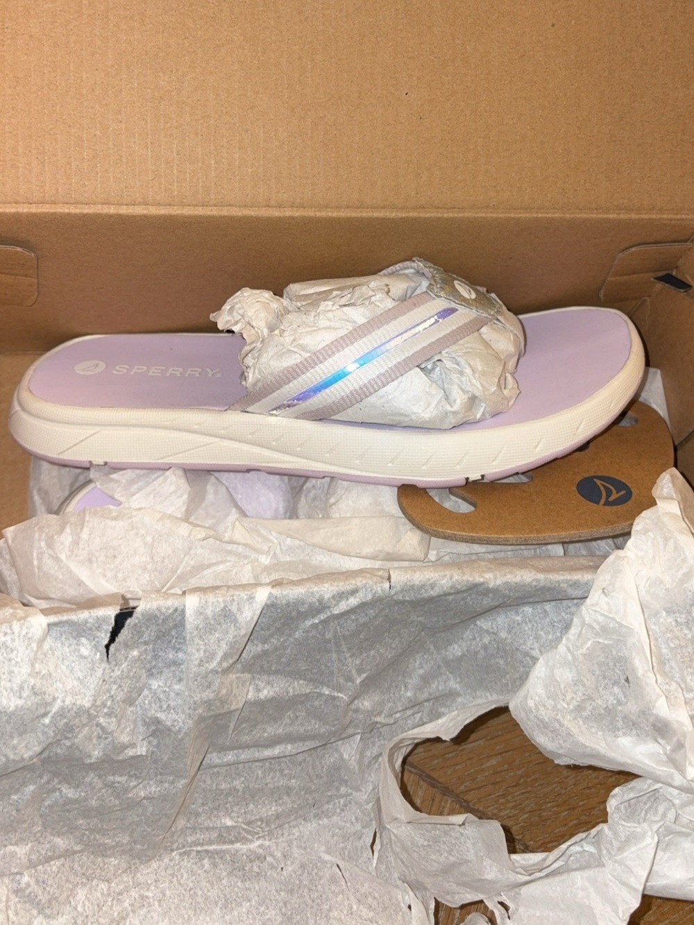 Sperry Lavender Comfort Flip Flop